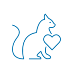 Icona del servizio di medicina veterinaria felina