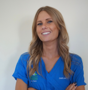 Susanna Valluzzi, medico veterinario dell'Ospedale Veterinario Santa Fara a Bari
